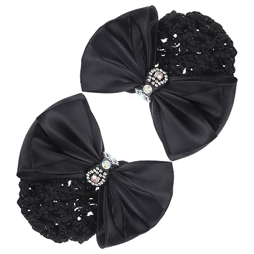 Healeved 2 Stücke Bogen Haar Dutt Frauen Haar Net Clip Bogen Haarnetz Clip Für Airline Stewardess Und von Healeved