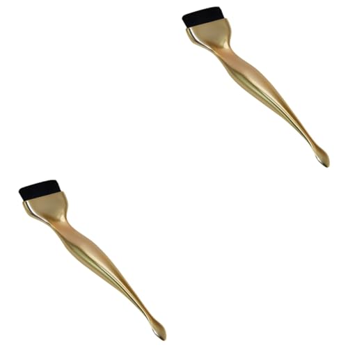 Healeved 2St Foundation-Pinsel pro brush sleek brush rougepinsel Foundation-Flüssigkeitspinsel für Make-up Pinsel für Make-up-Grundierung Foundation-Make-up-Pinsel mit Löffel bilden erröten von Healeved