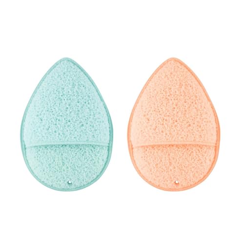 Healeved 2St Gesichtsreinigungsschwamm exfoliating sponge sponge Hautreinigungsschwamm Make-up-Entferner-Schwamm Make-up-Schwämme Gesichtsschwämme Gesichtsschwamm Hautpflegeschwamm von Healeved