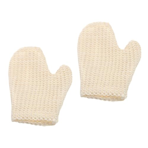 Healeved 2 Stück Körperpeeling-badehandschuhe Peeling-sisal-badehandschuhe Rückenbadehandschuhe Für Dusche Bad Peeling-handtücher von Healeved