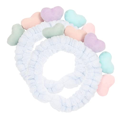 Healeved 2pcs Herz Stretch Stirnband Frauen Ohr Wärmer Stirnband Für Gesicht Waschen von Healeved