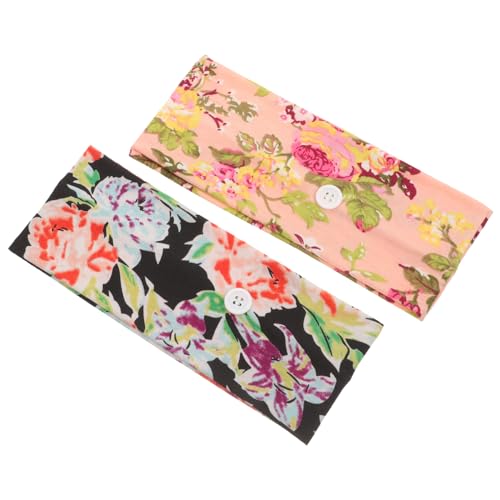 Healeved 2stücke Blumenmuster Sport Stirnbänder Für Damen Schweißabsorbierende Haarbänder Für Yoga Und Laufen Für Und Sportaktivitäten Designs von Healeved