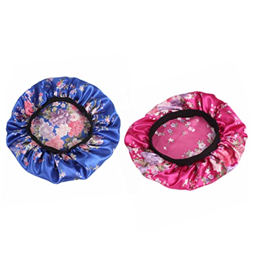Healeved 2stücke Kreative Druck-schlafmützen Für Frauen Chemotherapie-haube Elastisches Design Für Komfort Für Nachtgebrauch Und Pflege Von Haaren Inklusive Rosaflieder Designs von Healeved