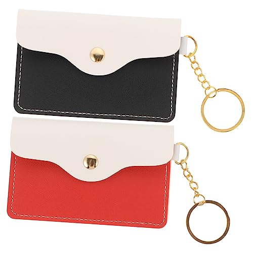 Healeved 2St Schlüssel Bund Karten Tasche Etiketten Halter Credit Card Holder Pocket Wallet The Edith Eger valetinstagsgeschenk anahtarlık The Key tragbare Brieftasche Ausweistasche Pu von Healeved