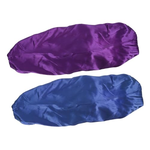Healeved 2stücke Satin Schlafhaube Für Erwachsene Haarpflegemütze Nachtschlafmütze Aus Satin Schlafmütze Für Frauen Nachtmütze Zum Schlafen von Healeved