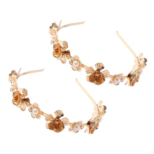 Healeved 2stücke Damen Hochzeit Stirnbänder Haaraccessoires Schmuck Für Bräute Partys Festivals Fotografie Modenschauen Urlaub Alltags Haar Dekoration von Healeved