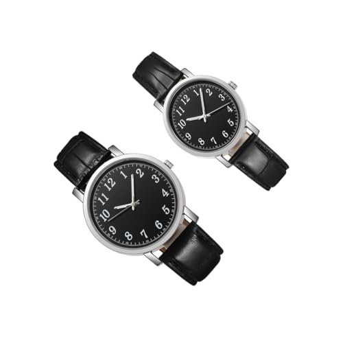 Healeved Paaruhren Armbanduhren Satz Minimalistische Analoge Freizeituhren für Damen und Herren Klassisches Design Langlebiges Material für Besondere Anlässe von Healeved