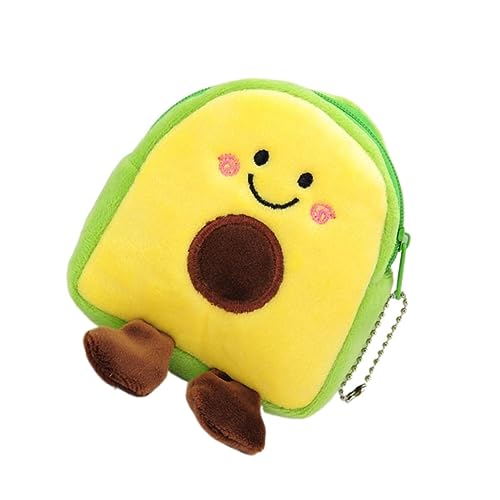 Healeved 2stücke Avocado Geldbörse Aus Hochwertigem Cartoon-münztasche Wechselgeldbörse Kompakt Und Langlebig Für Bargeld Schlüssel Und Kosmetika Für Strand Party Und Shopping von Healeved