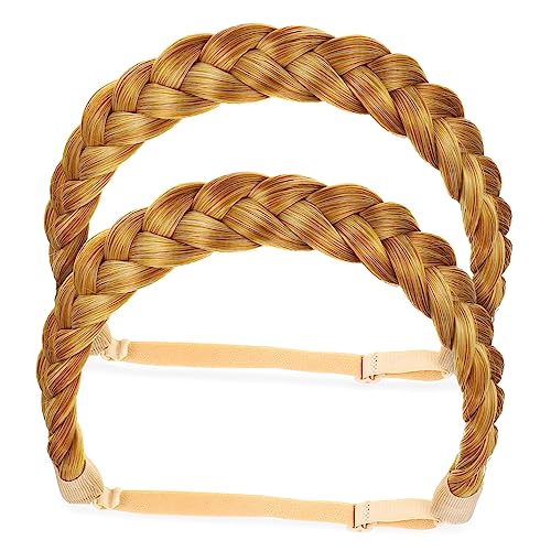 Healeved 2stücke Geflochtenes Stirnband Aus Hochwertigem Material Elastisch Und Verstellbar Für Sport Und Training Passt Zu Jedem Eleganten Accessoire Chunky Geflochtenes Stirnband Für von Healeved