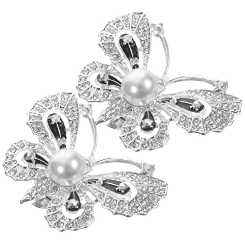 Healeved 2 Stück Schmetterlings-schuhclips Aus Zinklegierung Robust Dekorativ Schuh-charms Für Frauen Hochzeit Party Arbeit von Healeved
