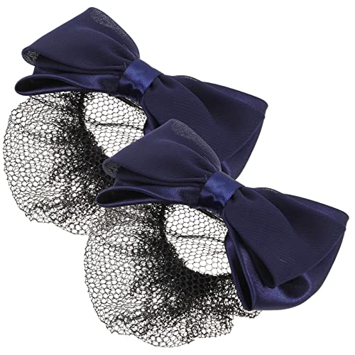 Healeved 2Stücke Haarbrötchenclip Mit Bowknot Haarnetz Haardekoration Für Frauen Für Formelle Informelle Anlässe Professionelle Looks von Healeved