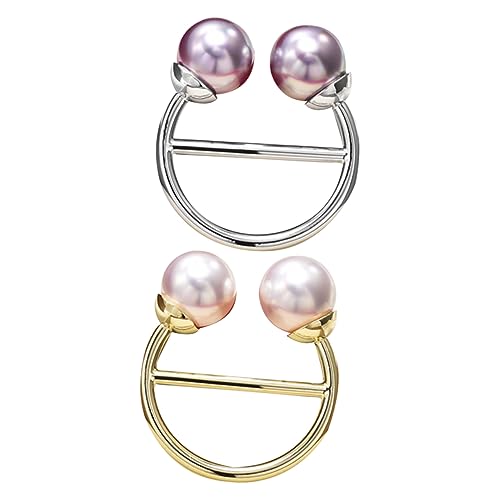 Healeved 2Stücke Kleiderseckenschnallen Multifunktionale Schalclips Stilvolle Accessoires für Schals Kleidung Verarbeitung Langlebigkeit von Healeved