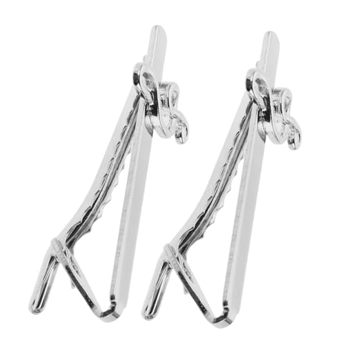 Healeved 2Stücke Krawattenklammern mit Musiknoten Design Metallverschlüsse für Herren Krawattenzubehör für Business Vatertag Valentinstag von Healeved