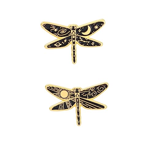Healeved 2stücke Kreative Cartoon-libellenbrosche Schickes Dekorativ Für Kleidung Taschen Hüte Schals Elegant Und Raffiniert Leicht Zu Kombinieren von Healeved