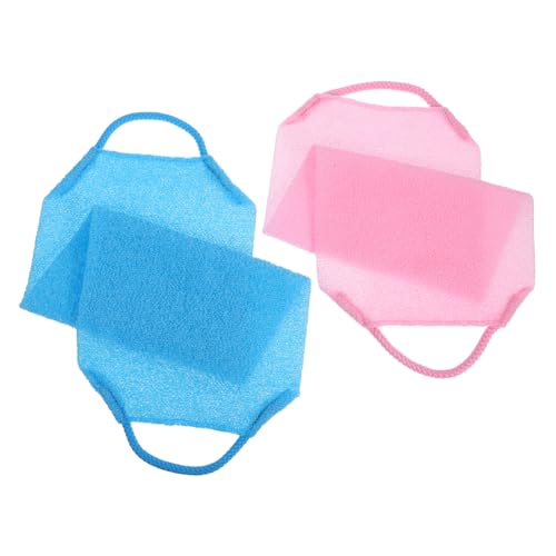 Healeved 2stücke Peeling-badewäscher Für Körper Rückenwäscher Mit Duschpeeling Körperpeeling-handtücher Bade-rückenschrubber Für Dusche Peeling-waschlappen Für Frauen Und Männer von Healeved