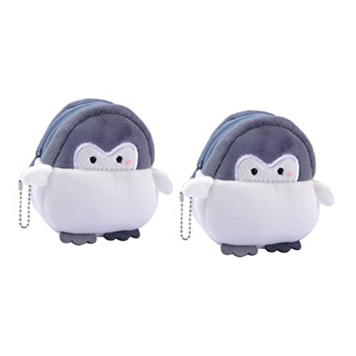 Healeved 2Stücke Pinguin Teiliges Münzbeutel im Fischförmigen Design für Reisen Partys Einkäufe Langlebiges Umweltfreundliches Material Deko von Healeved