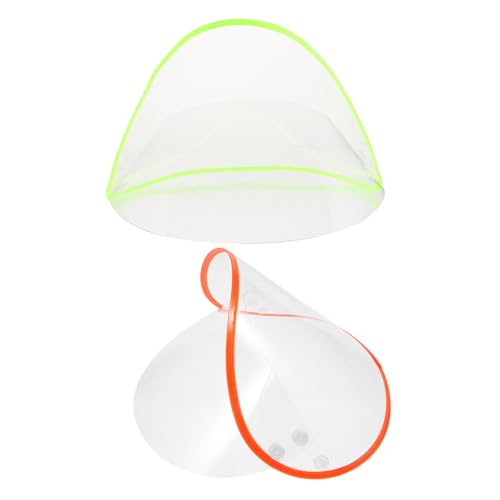 Healeved 2Stücke Regenmantelschutzkrempe Transparent Austauschbarer Hut Für Regenponcho Accessoire Für Trockenheit Bei Langlebiges Wasserdichtes Material von Healeved