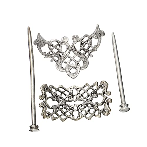 Healeved 2stücke Haarnadel Mit Knoten Aus Legierung Haarspange Mit Schiebeverschluss Aus Legierung Für Damen Und Herren Retro Und Modedesign Für Verschiedene Anlässe von Healeved