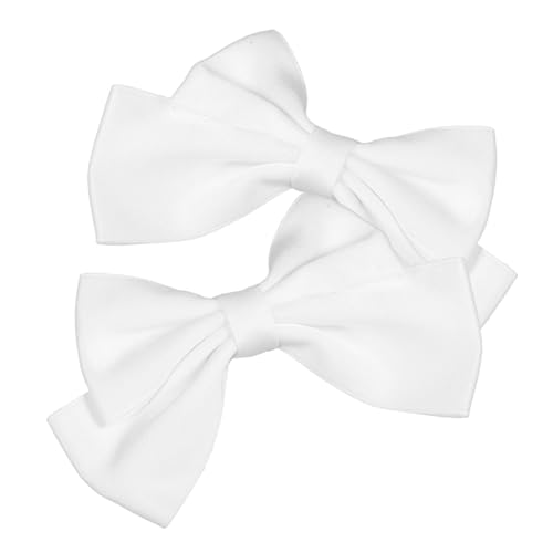 Healeved 2Stücke Weiße Schleifen Schuhschnallen für Hochzeits und Festtagschuhe Exquisites Design für Damen Hochwertige und Langlebige Tuch Schnallen für Sandalen von Healeved