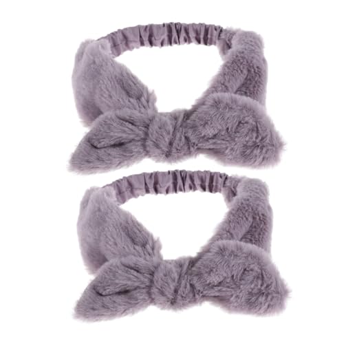 Healeved 2stücke Ear Knot Haargummi Elastische Fleece Kopfband Für Gesichtswäsche Make-up Und Dusche Und Für Täglichen Gebrauch von Healeved