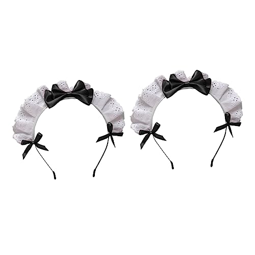 Healeved Haarspangen Für Mädchen Süße Schleife 2 Stück Damen-bowknot-haarreifen Lolita-kopfbedeckung Party-haar-accessoires Modischer Bowknot-kopfschmuck von Healeved