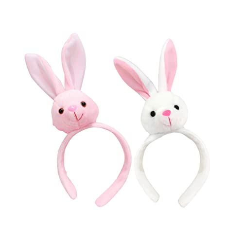 Healeved 2er Set Hasenohren Haarreifen Fester Haarschmuck Für Ostern Festliche Kopfbedeckung Für Und Erwachsene Bunny Headband Und Pink Party Zubehör Healeved 2er Set Hasenohren Haarreifen Fester Haarschmuck Für Ostern Festliche Kopfbedeckung Für Und Erwachsene Bunny Headband Und Pink Party Zubehör von Healeved