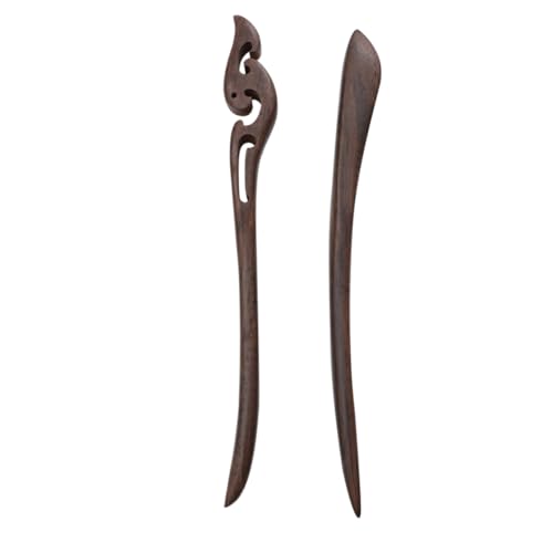 Healeved 2stücke Sandelholz Haarnadel Retro Haarspange Holz Hochsteckfrisur Haareinsatz Antik Haarschmuck Für Frauen Mädchen von Healeved
