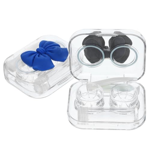 Healeved 2sätze Kontaktlinsenbox Mit Süßem Design Farblich Abgestimmt Tragbar Auslaufsicher Inklusive Zubehör Für Frauen Und Mädchen von Healeved