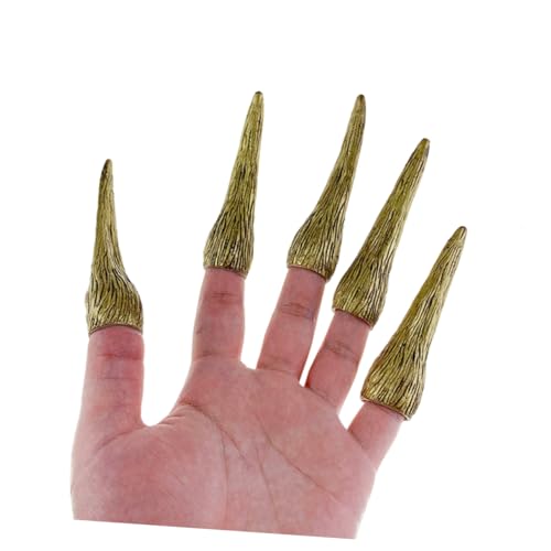 Healeved 2sätze Künstliche Halloween-fingernägel Mit Langer Spitze Gruseliges Design à Als Dekoration Party-requisiten Oder Kostüm-accessoire Für Erwachsene Und Junge Mädchen von Healeved