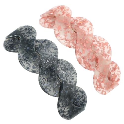 Healeved 2 Stück Große Haarnadel-clips Aus Acryl Für Mädchen Vintage-haar-accessoires Haarspangen Für Frauen von Healeved