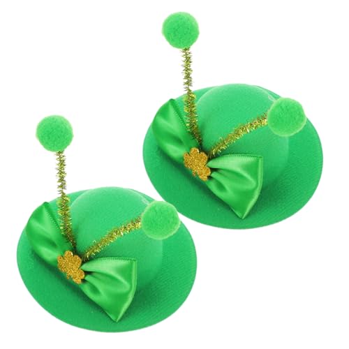 Healeved 2stücke Kleeblatt Haarspangen Für Patrick's Day Hutform Haarklammer Party-dekoration Langlebig Und Zu Tragen Für Festliche Anlässe von Healeved