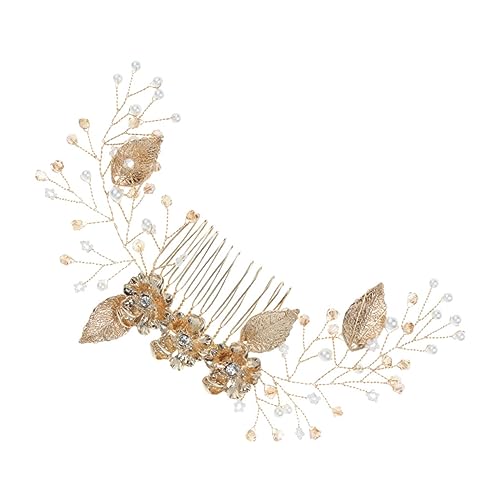 Healeved Pcs Atemberaubende Blatt Haar Kamm Braut Kopfschmuck Modische Für Hochzeit Geburtstag Weihnachten Veranstaltungen von Healeved