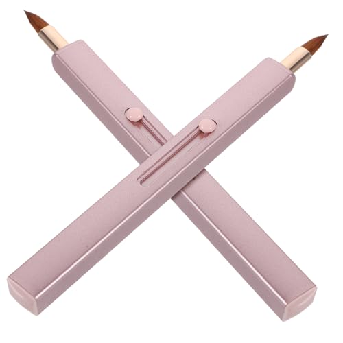 Healeved 2 Stücke Einziehbare Lippen Make-up Pinsel Werkzeug Lippenpinsel Für Frauen Kappe Lippenstift Lip Gloss von Healeved