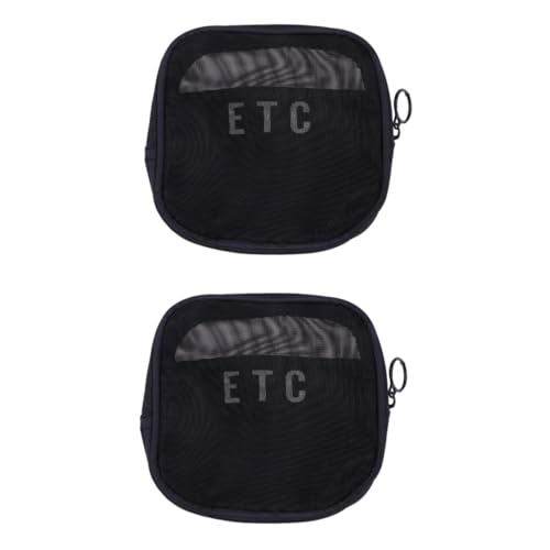 Healeved 2stücke Cube Wash Bag Nylon Makeup Organizer Für Damen Praktische Netz-Reise-Kosmetiktasche Mit Hoher Kapazität Schwarz Für Unterwäsche Und Pflegeartikel von Healeved