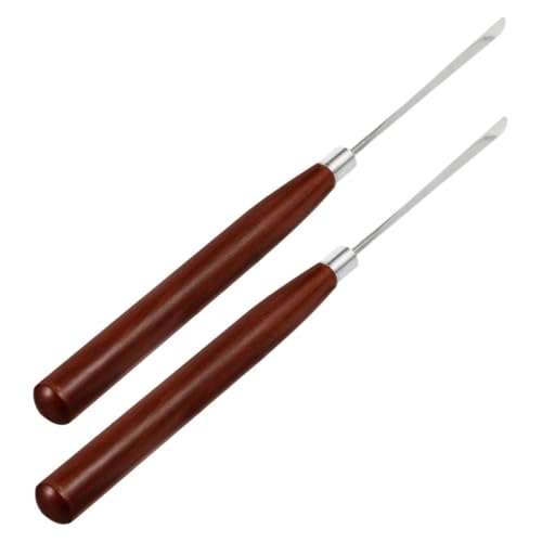 Healeved 2st Nagelkunst-klebestift Mixer Spachtel Nagelwerkzeuge Für Die Maniküre Nailart-löffel Maniküre-zubehör Gellackentferner Für Nägel Gel-mischstäbe Rostfreier Stahl Wiederverwendbar von Healeved