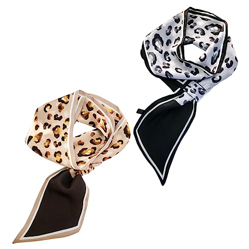 Healeved 2stücke Seidener Damen-haarschal Als Haarband Und Halstuch Mit Haargummis Vielseitig Einsetzbar Für Damen Weich Und Leicht Als Geschenk von Healeved