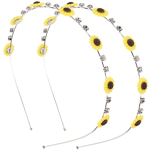 Healeved Zartes Sonnenblumen-stirnband für Damen Dünner Haarreif Stilvolles Accessoire für Kunstfotos Festivals Healeved Zartes Sonnenblumen-stirnband für Damen Dünner Haarreif Stilvolles Accessoire für Kunstfotos Festivals von Healeved