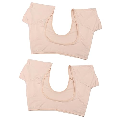 Healeved 2st Unterarm-schweißpolsterweste Schweißabsorbierende Weste Unterwäscheweste Unter Dem Arm Achselschweiß Aufkleber Mesh-shirts Spitzenblusen Für Damen Unterbrust 12 Elasthan Yellow von Healeved