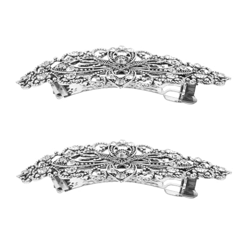 Healeved 2stücke Flower Hair Clips Mit Strass Für Damen Retro Blumen Haarspangen Glitzernde Seitenc Clips Leicht Zu Tragen Für Partys Hochzeiten Und Alltag von Healeved
