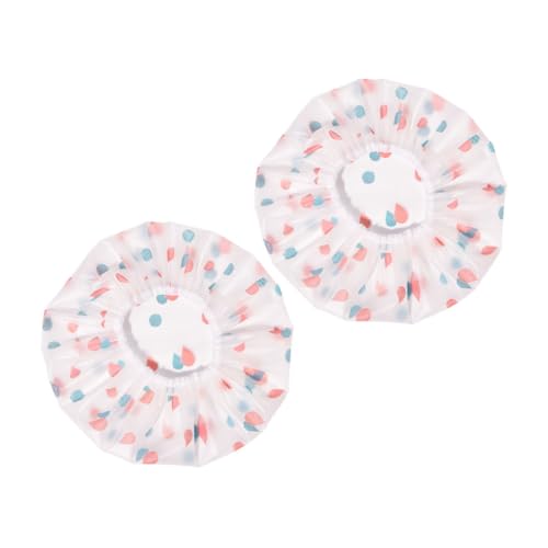 Healeved 2 Stücke Duschhaube für Damen Multifunktionale Haarkappe Elastisch für Lange Haare Schlafmütze Haube für Mädchen von Healeved