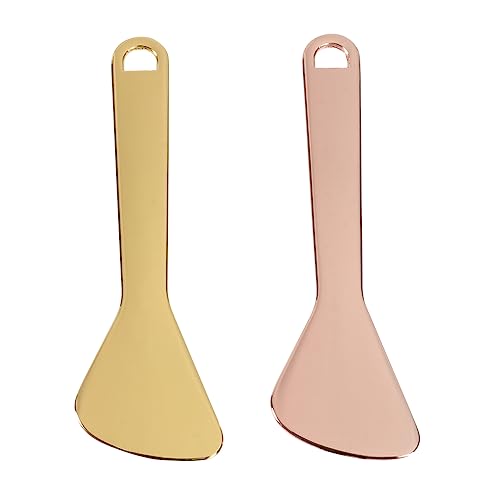 Healeved 2stücke Augencreme-löffel Augenmassagestab Make-up-schaufel Gold Roségold Langlebige Materialien Augenermüdung Lindern Portabler Stil Für Handtasche von Healeved