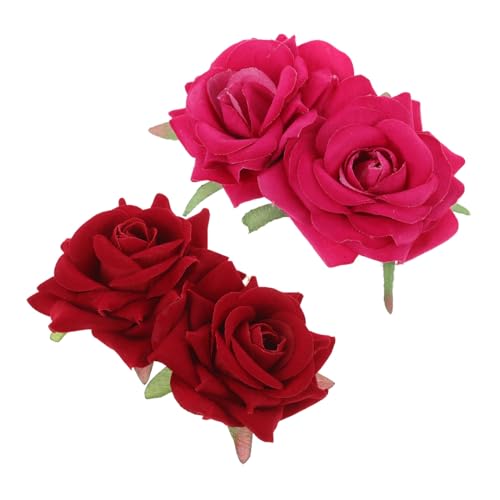 Healeved 2stücke Braut Haarkämme Mit Stoff-rosenblüten Elegante Haarspangen Für Hochzeiten Modische Haaraccessoires Für Damen Für Besondere Anlässe Und Partys von Healeved