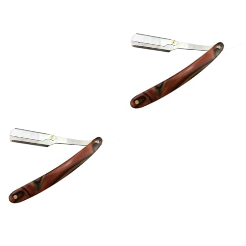 Healeved 2stücke Chic Straight Barber Rasierer Für Männer Vintage Falt-rasiermesser Aus Metall Manuell Sicher Für Bart Haarschnitte Und Feine Haare Für Friseursalons Und Unterwegs Healeved 2stücke Chic Straight Barber Rasierer Für Männer Vintage Falt-rasiermesser Aus Metall Manuell Sicher Für Bart Haarschnitte Und Feine Haare Für Friseursalons Und Unterwegs von Healeved