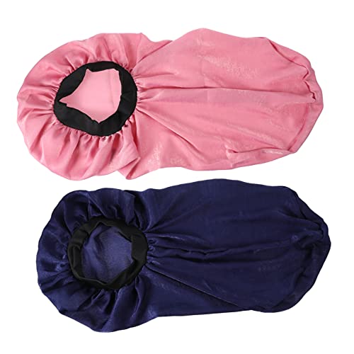Healeved 2stücke Elastische Schlafmütze Mit Langer Für Frauen Strapazierfähig Und Leicht Haarreibung Und Sorgt Für Geschmeidige Haare Kopf Wrap Für Zöpfel Lockiges Oder Welliges Haar von Healeved