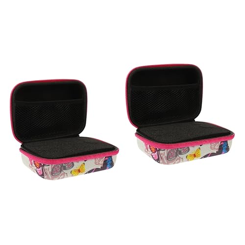 Healeved 2stücke Essential Oil Organizer Bag Wiederverwendbare Tragetasche Für Ätherische Öle Und Parfümflaschen Fächer Reißverschluss Für Reisen Und Täglichen Gebrauch von Healeved