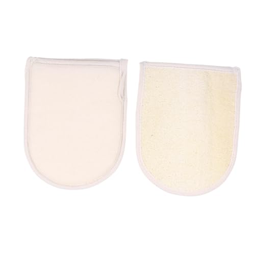 Healeved 2stücke Exfoliator Mitt Für Körperpeeling Natürliche Loofah-handschuhe Zur Entfernung Abgestorbener Hautzellen Für Männer Und Frauen Sanftes Peeling Für Glatte Haut von Healeved