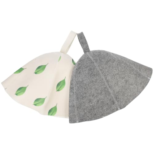 Healeved 2 Stücke Filz Saunahut Sauna Mütze Hüte Für Damen Atmungsaktive Saunamützen Duschhauben Für Haar Badekappen Sauna Zubehör Für Wellness Und Entspannung von Healeved