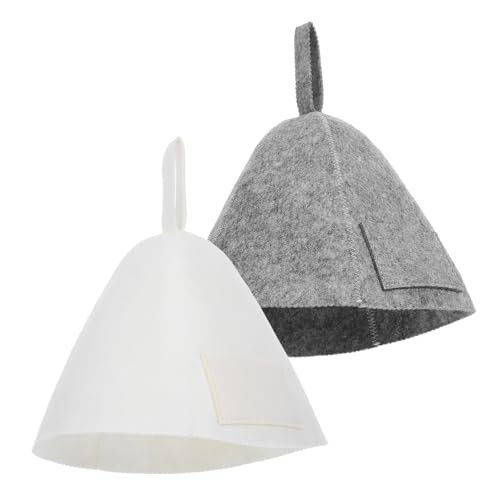 Healeved 2stücke Filz-saunahut Für Männer Und Frauen Duschhaube Mit Aufbewahrungstasche Hochtemperaturisolierung Bequemer Hut Für Sauna Und Dampfbad Wiederverwendbar Healeved 2stücke Filz-saunahut Für Männer Und Frauen Duschhaube Mit Aufbewahrungstasche Hochtemperaturisolierung Bequemer Hut Für Sauna Und Dampfbad Wiederverwendbar von Healeved