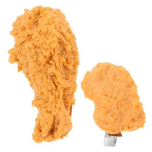 Healeved 2stücke Frauen Haarspangen Simulierte Hähnchen Haarnadeln Niedliche Haarschmuck Kreative Haaraufbewahrung Für Mädchen Und Teenager von Healeved