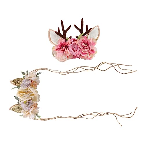 Healeved 2stücke Kreative Haarbänder Für Junge Mädchen Mit Modischen Blumen Für Partys Und Festivals Als Foto Requisiten Für Geburtstage Und Weihnachten von Healeved